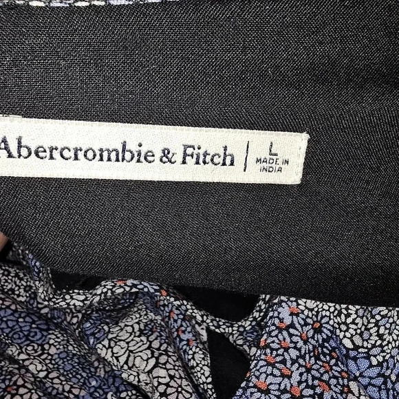 Abercrombie & Fitch multi colored midi floral dress with long sleeves - Picture 13 of 13
